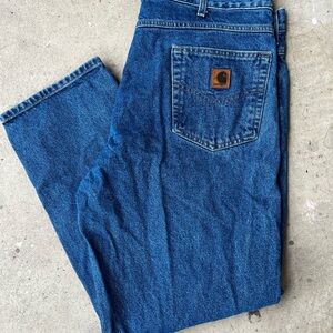 Carhartt Blue Relaxed Jeans Classic Denim Style
